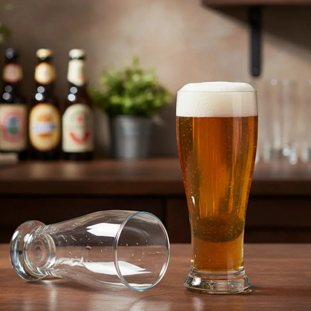 Black Carrot Lead Free Transparent Beer Glass Set of 6 460ml BlackCarrot