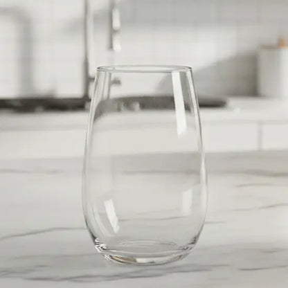 Black Carrot Lead Free Transparent Water Glass Set of 6 390ml BlackCarrot