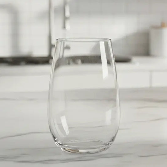 Black Carrot Lead Free Transparent Water Glass Set of 6 390ml BlackCarrot