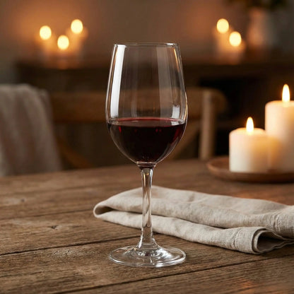 Black Carrot Lead Free Transparent Wine Glass Set of 6 320ml BlackCarrot