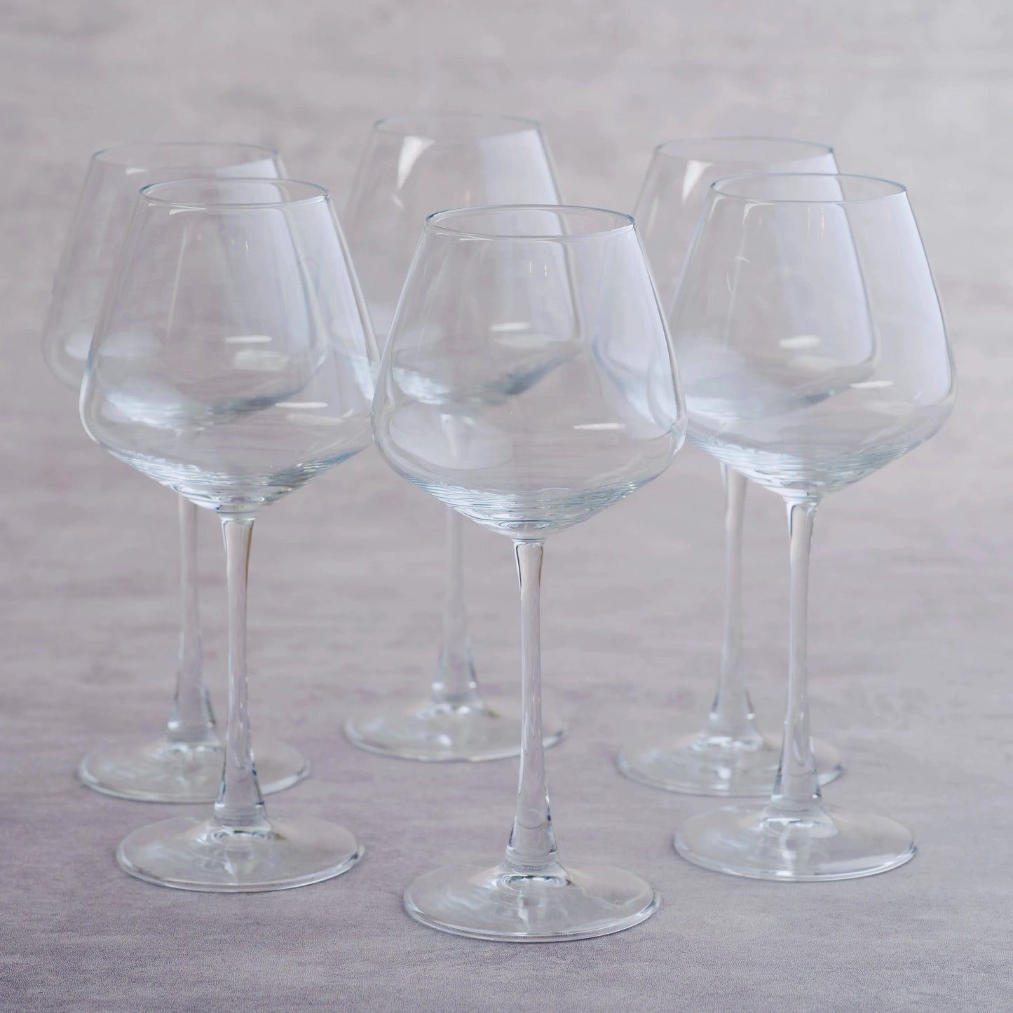 Black Carrot Lead Free Transparent Wine Glass Set of 6 460ml BlackCarrot