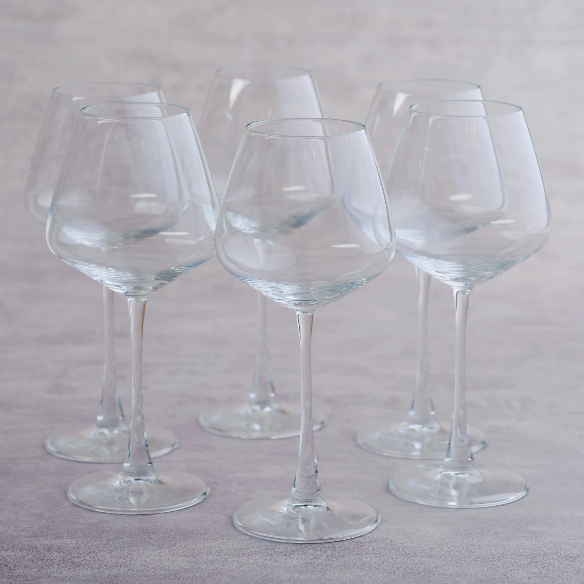 Black Carrot Lead Free Transparent Wine Glass Set of 6 460ml BlackCarrot
