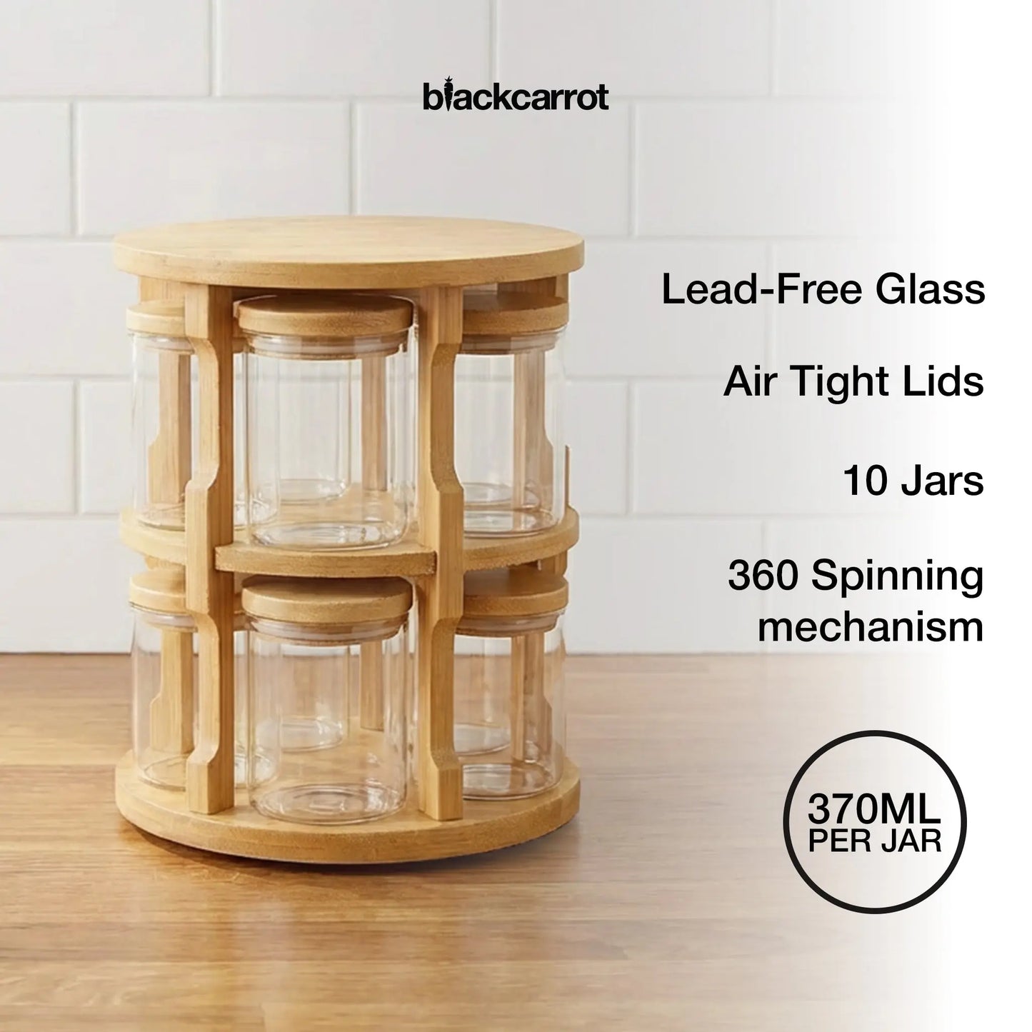 BlackCarrot-lead-free-glass-spice-rack-with-airtight-lids-10-jars-360-degree-spinning-mechanism-370ml-per-jar-premium-spice-storage