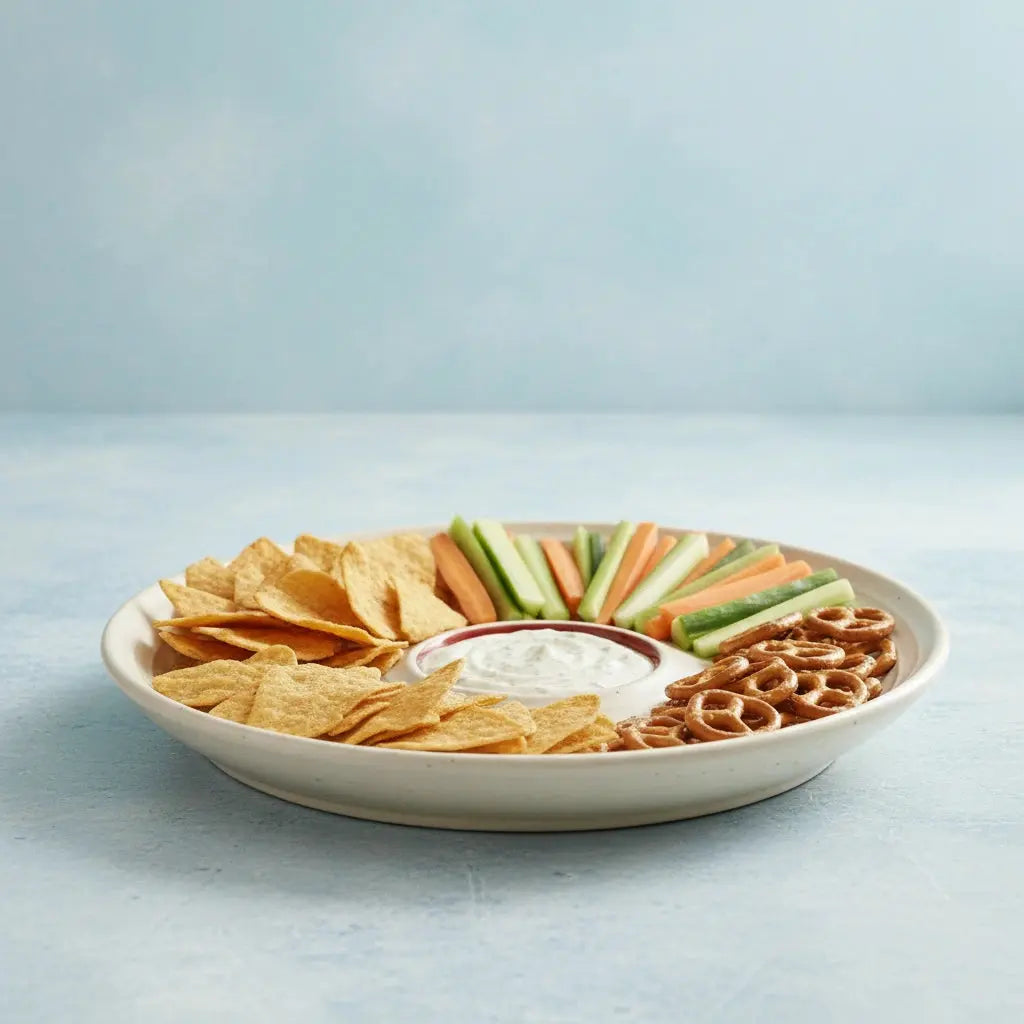 Black Carrot Stoneware Premium Chip & Dip Platter BlackCarrot