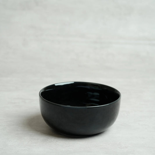 BlackCarrot Premium Stoneware Black Serving Bowl – Sleek Minimalist Design BlackCarrot