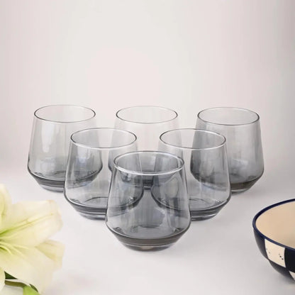 Black Whiskey Glass Set of 6 270ml BlackCarrot