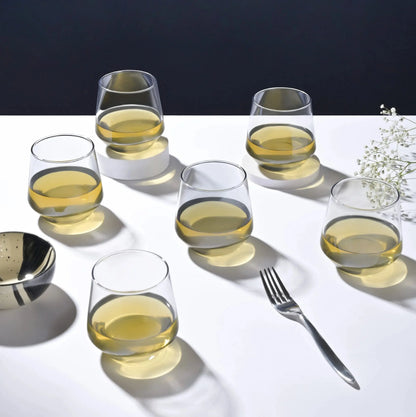 Black Whiskey Glass Set of 6 270ml BlackCarrot