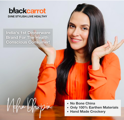 BlackCarrot Blue Checkered Ceramic Coffee Mug – 300ml | Premium Porcelain Cup for Tea & Coffee BlackCarrot