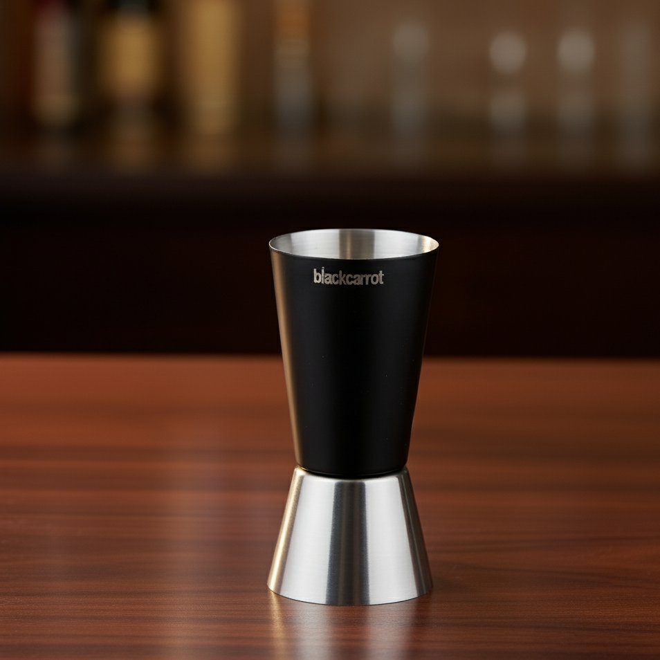 Black Carrot's Black Measurer/Jigger – 304 Food Grade Stainless Steel BlackCarrot