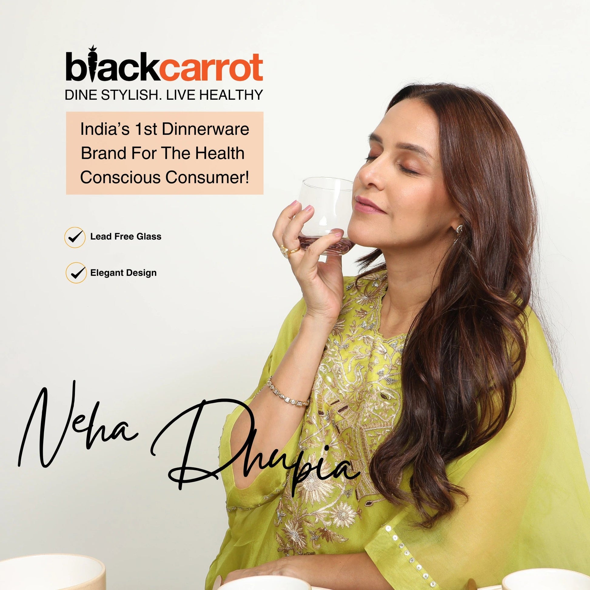 Lead Free Black Whiskey Glass Set of 6 270ml BlackCarrot