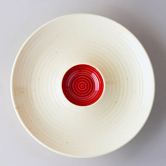 BlackCarrot Stoneware Premium Chip & Dip Platter BlackCarrot