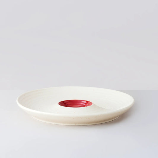 BlackCarrot Stoneware Premium Chip & Dip Platter BlackCarrot