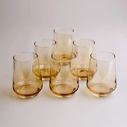 Golden Water Glass Set of 6 390ml