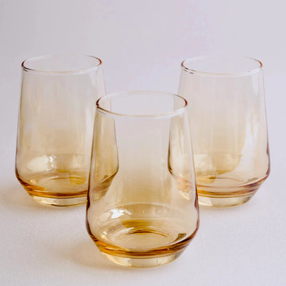 Golden Water Glass Set of 6 390ml