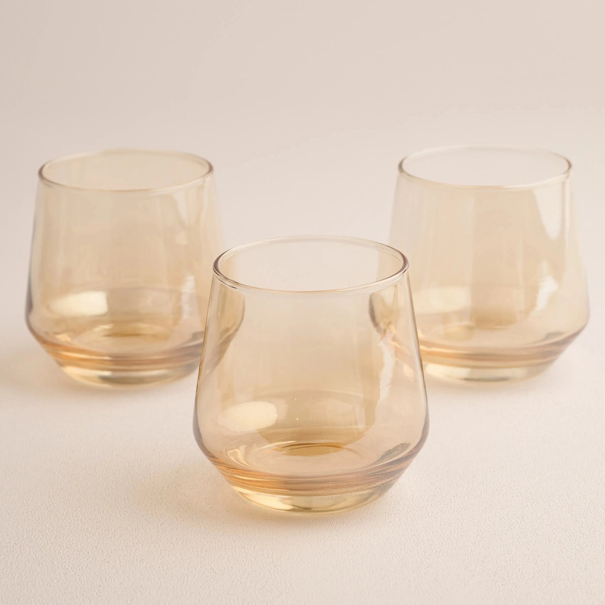 Golden Whiskey Glass Set of 6 270ml BlackCarrot