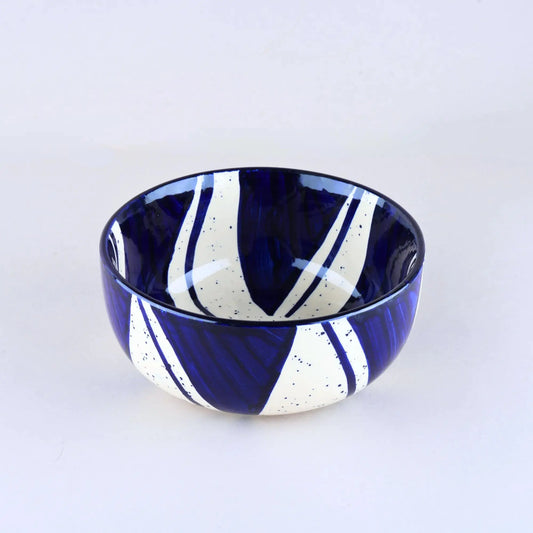 Premium Blue Splash Serving Bowl BlackCarrot