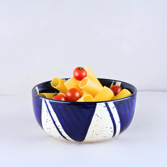 Premium Blue Splash Serving Bowl BlackCarrot