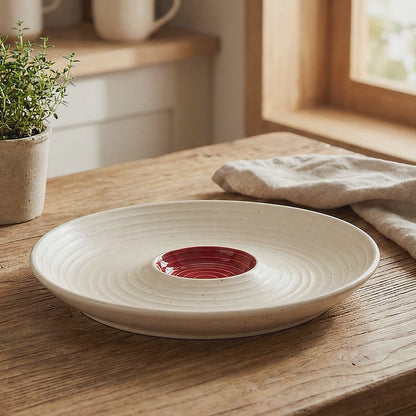 Black Carrot's Stoneware Premium Chip & Dip Platter