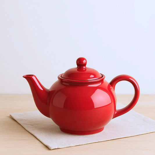 Red Kettle Stoneware Set of 1 BlackCarrot